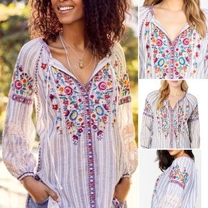 Johnny Was Allegra Peasant Blouse